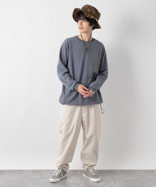 GLOBAL WORK（グローバルワーク）の「LOGOS＊GW　フリースプルオーバー/236227（その他トップス・メンズ・スカイブルー/ネイビー/ライトベージュ・MEDIUM/LARGE）」の9枚目の写真