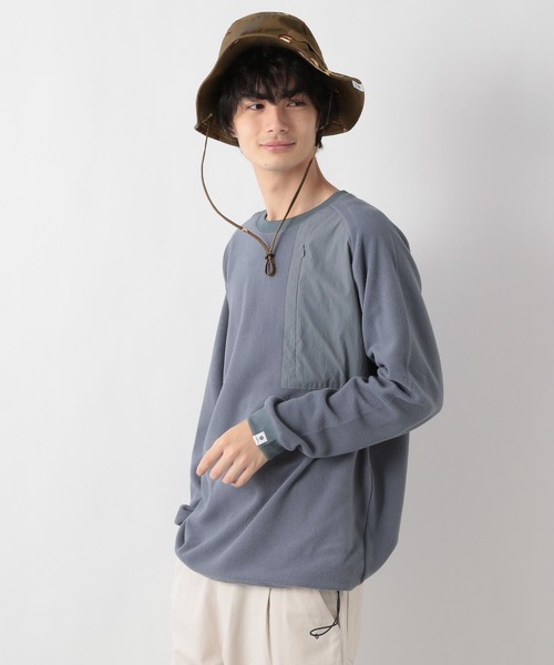 GLOBAL WORK（グローバルワーク）の「LOGOS＊GW　フリースプルオーバー/236227（その他トップス・メンズ・スカイブルー/ネイビー/ライトベージュ・MEDIUM/LARGE）」の11枚目の写真