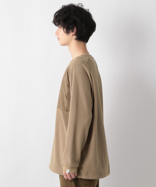 GLOBAL WORK（グローバルワーク）の「LOGOS＊GW　フリースプルオーバー/236227（その他トップス・メンズ・スカイブルー/ネイビー/ライトベージュ・MEDIUM/LARGE）」の19枚目の写真