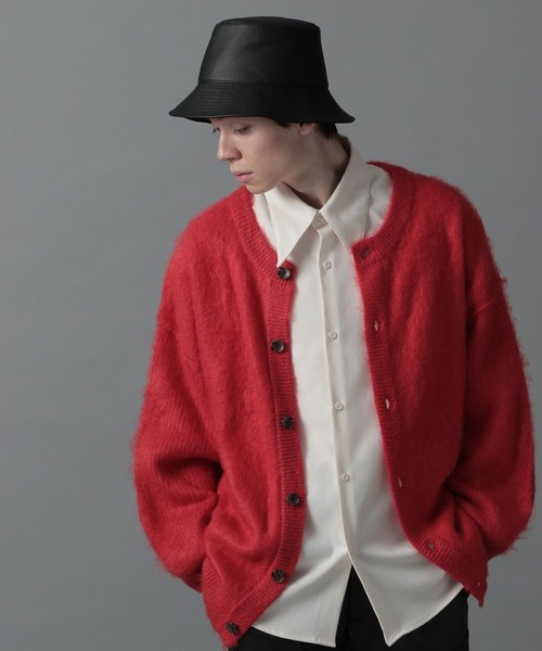 HARE（ハレ）の「モヘヤマルチデザインカーディガン(HARE)（カーディガン/ボレロ・メンズ・ブラック/グレー/レッド/グリーン・SMALL/MEDIUM）」の17枚目の写真