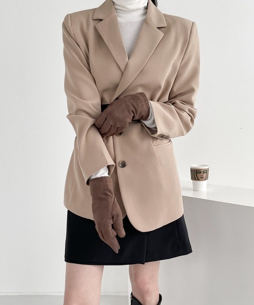 me+em select(ミームセレクト)の「裏起毛手袋(手袋・レディース・ブラウン/キャメル/グレー/ブラック・FREE)」の3枚目の写真