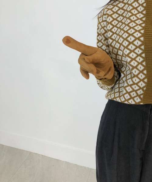 me+em select(ミームセレクト)の「裏起毛手袋(手袋・レディース・ブラウン/キャメル/グレー/ブラック・FREE)」の17枚目の写真