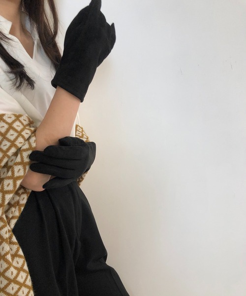 me+em select(ミームセレクト)の「裏起毛手袋(手袋・レディース・ブラウン/キャメル/グレー/ブラック・FREE)」の16枚目の写真