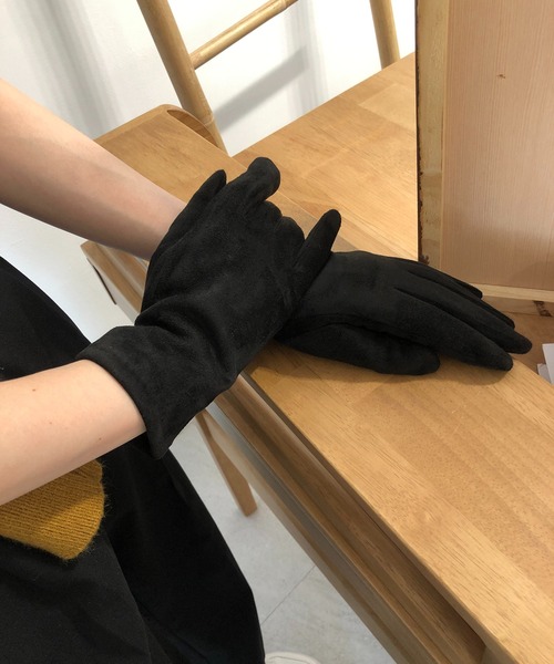 me+em select(ミームセレクト)の「裏起毛手袋(手袋・レディース・ブラウン/キャメル/グレー/ブラック・FREE)」の8枚目の写真