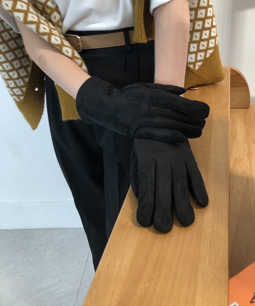 me+em select(ミームセレクト)の「裏起毛手袋(手袋・レディース・ブラウン/キャメル/グレー/ブラック・FREE)」の20枚目の写真