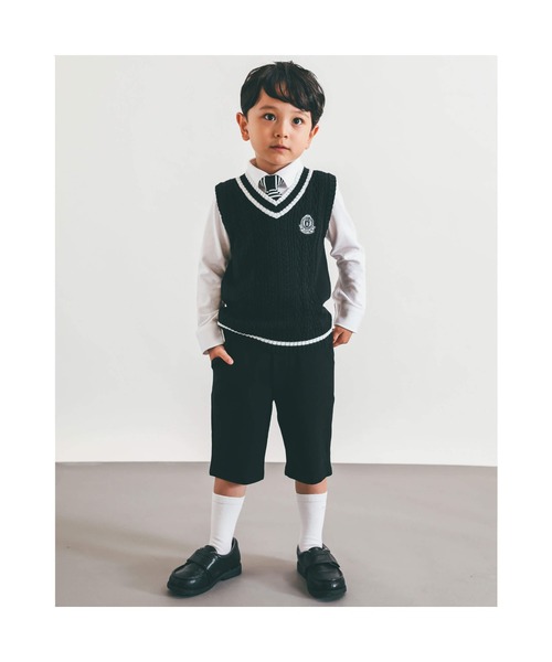 BeBe（ベベ）の「BeBe/フォーマル合皮ローファーシューズ(18~20cm)（ドレスシューズ・キッズ・ブラック系その他・20/19/18）」の2枚目の写真