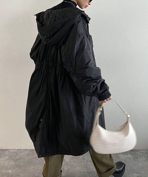 PAGEBOY（ページボーイ）の「CORE / M-48 type-CORE（モッズコート・レディース・ブラック/カーキ・M）」の6枚目の写真