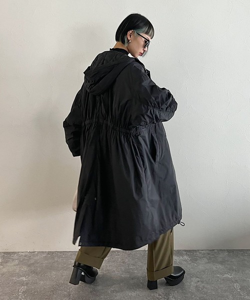 PAGEBOY（ページボーイ）の「CORE / M-48 type-CORE（モッズコート・レディース・ブラック/カーキ・M）」の9枚目の写真