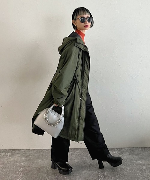 PAGEBOY（ページボーイ）の「CORE / M-48 type-CORE（モッズコート・レディース・ブラック/カーキ・M）」の11枚目の写真