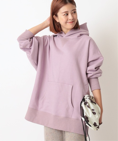 U by SPICK&SPAN(ユーバイスピックアンドスパン)の「BIGフードパーカー◆(パーカー・レディース・パープル/サックスブルー/ブラック系その他・FREE)」の3枚目の写真