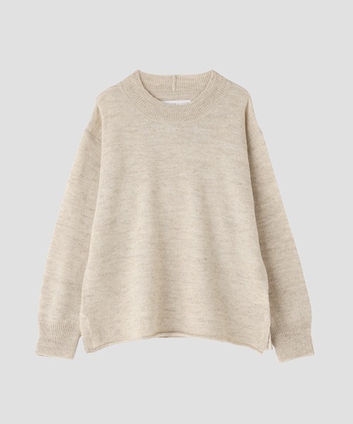 MHL.（エムエイチエル）の「ROUGH WOOL LINEN（ニット/セーター・レディース・ナチュラル/ブラック/ブラウン・2）」の3枚目の写真