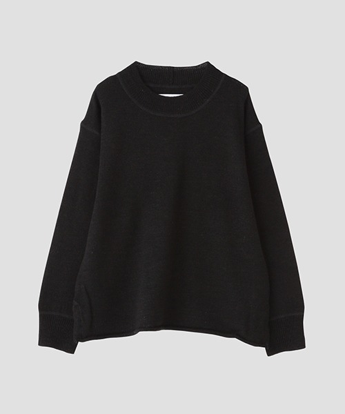 MHL.（エムエイチエル）の「ROUGH WOOL LINEN（ニット/セーター・レディース・ナチュラル/ブラック/ブラウン・2）」の2枚目の写真