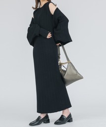 NEUNA | 【セットアップ対応】ノースリーブバックオープンサマーニットワンピース(ワンピース)