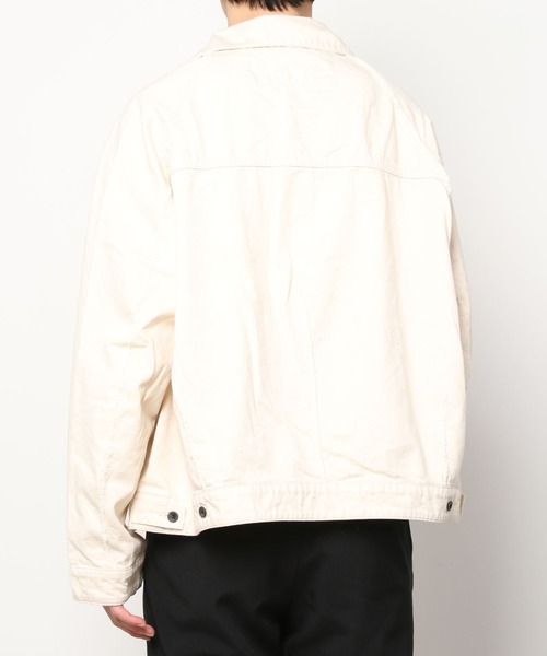 my beautiful landlet】 denim zip blouson