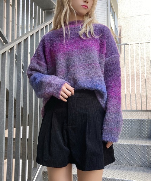 Figments（フィグメンツ）の「コーデュロイキュロットパンツ（その他パンツ・レディース・ブラック・SMALL/MEDIUM）」の2枚目の写真