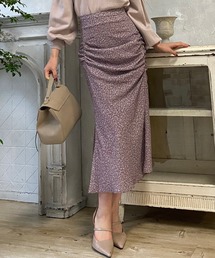small patternギャザーマーメイドスカート