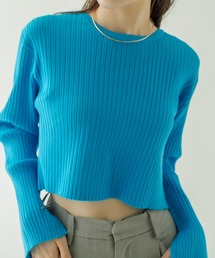 mystic | バックスリットショートニット(ニット/セーター)