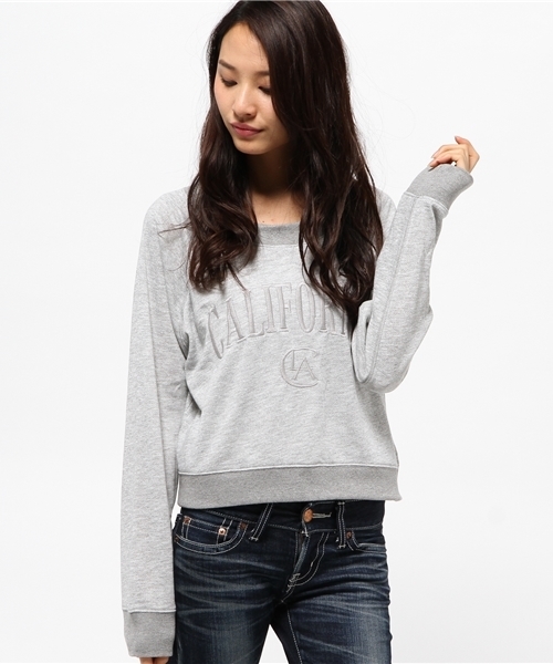 Kastane(カスタネ)の「【Kastane】CA刺繍裏毛プルオーバー(Tシャツ/カットソー・レディース・オフホワイト/ベビーピンク/グレー/ネイビー・FREE)」の13枚目の写真