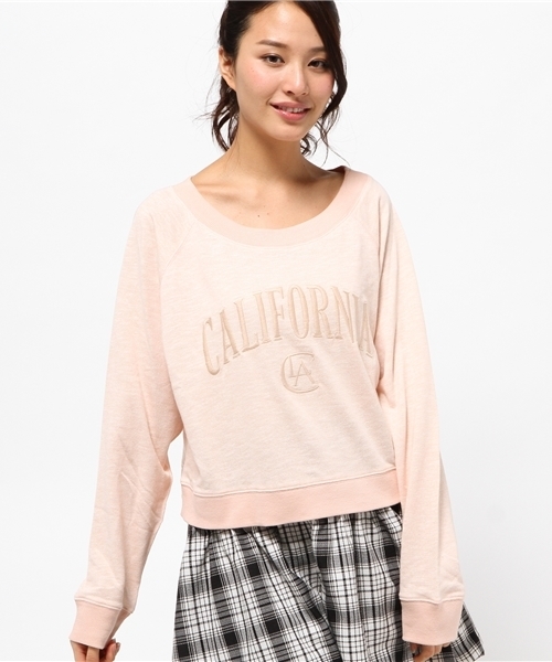 Kastane(カスタネ)の「【Kastane】CA刺繍裏毛プルオーバー(Tシャツ/カットソー・レディース・オフホワイト/ベビーピンク/グレー/ネイビー・FREE)」の14枚目の写真