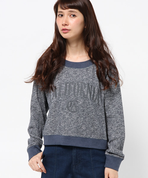 Kastane(カスタネ)の「【Kastane】CA刺繍裏毛プルオーバー(Tシャツ/カットソー・レディース・オフホワイト/ベビーピンク/グレー/ネイビー・FREE)」の1枚目の写真