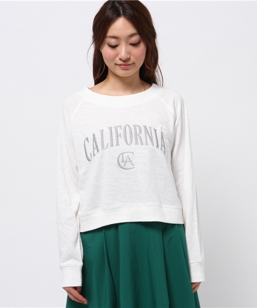 Kastane(カスタネ)の「【Kastane】CA刺繍裏毛プルオーバー(Tシャツ/カットソー・レディース・オフホワイト/ベビーピンク/グレー/ネイビー・FREE)」の5枚目の写真