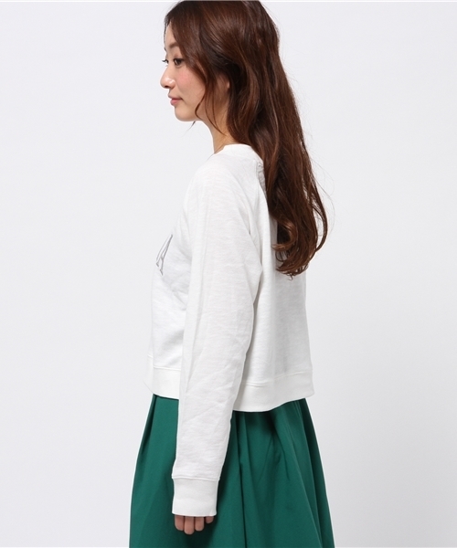 Kastane(カスタネ)の「【Kastane】CA刺繍裏毛プルオーバー(Tシャツ/カットソー・レディース・オフホワイト/ベビーピンク/グレー/ネイビー・FREE)」の6枚目の写真