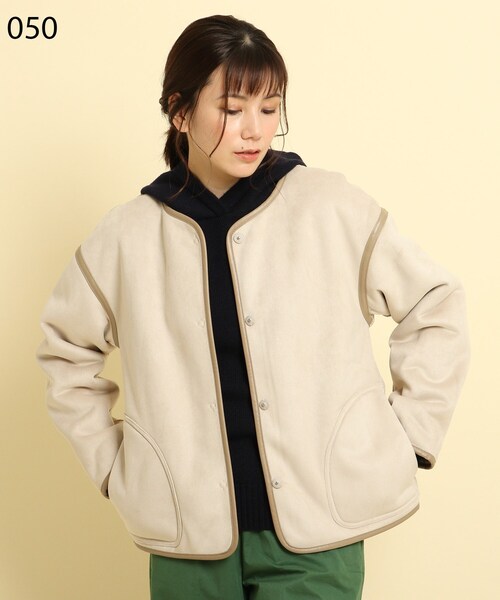 Dessin（デッサン）の「◇フェイクムートン リバーシブルブルゾン