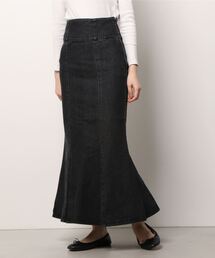 Per sist ence | Per sist ence/パーシエンス デニム&ツイル ハイウエストマーメイドスカート(スカート)