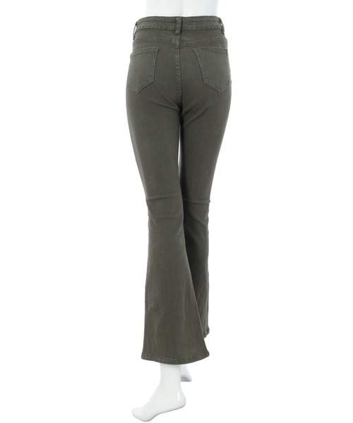 fifth（フィフス）の「ブーツカットストレッチカラーデニム（デニムパンツ・レディース・オフホワイト/カーキ・M）」の8枚目の写真