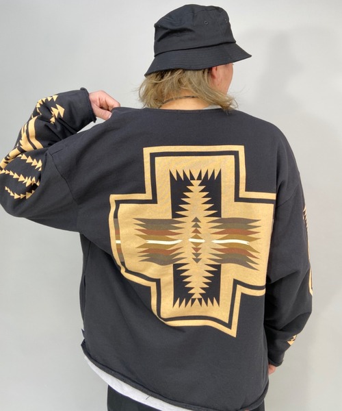 PENDLETON(ペンドルトン)の「PENDLETON/ペンドルトン リラックスフィット スウェットカーディガン M2175-7010(カーディガン/ボレロ・メンズ・アイボリー/ブラック・L/M/XL)」の17枚目の写真