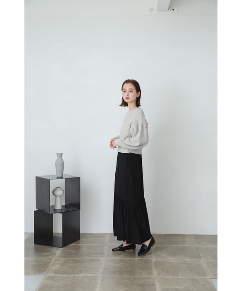 SENSE OF PLACE by URBAN RESEARCH(センスオブプレイスバイアーバンリサーチ)の「ショートセーターアンサンブルワンピース(ワンピース・レディース・ブラック系その他/ベージュ系その他/ブルー系その他・ONE)」の5枚目の写真