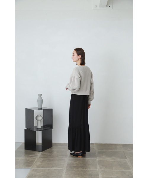 SENSE OF PLACE by URBAN RESEARCH(センスオブプレイスバイアーバンリサーチ)の「ショートセーターアンサンブルワンピース(ワンピース・レディース・ブラック系その他/ベージュ系その他/ブルー系その他・ONE)」の6枚目の写真