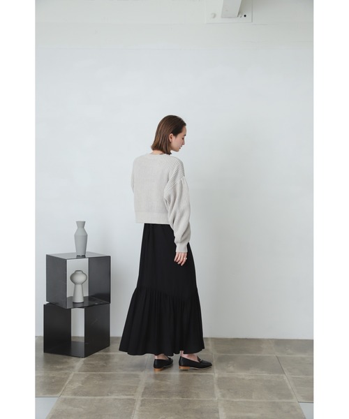 SENSE OF PLACE by URBAN RESEARCH(センスオブプレイスバイアーバンリサーチ)の「ショートセーターアンサンブルワンピース(ワンピース・レディース・ブラック系その他/ベージュ系その他/ブルー系その他・ONE)」の8枚目の写真