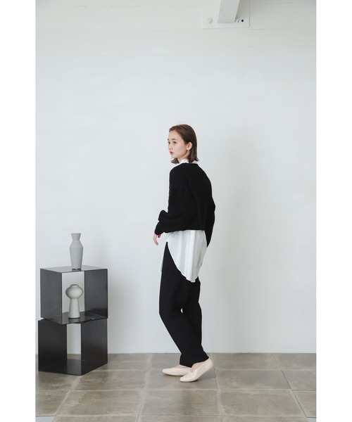 SENSE OF PLACE by URBAN RESEARCH(センスオブプレイスバイアーバンリサーチ)の「ショートセーターアンサンブルワンピース(ワンピース・レディース・ブラック系その他/ベージュ系その他/ブルー系その他・ONE)」の10枚目の写真