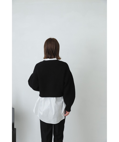 SENSE OF PLACE by URBAN RESEARCH(センスオブプレイスバイアーバンリサーチ)の「ショートセーターアンサンブルワンピース(ワンピース・レディース・ブラック系その他/ベージュ系その他/ブルー系その他・ONE)」の14枚目の写真