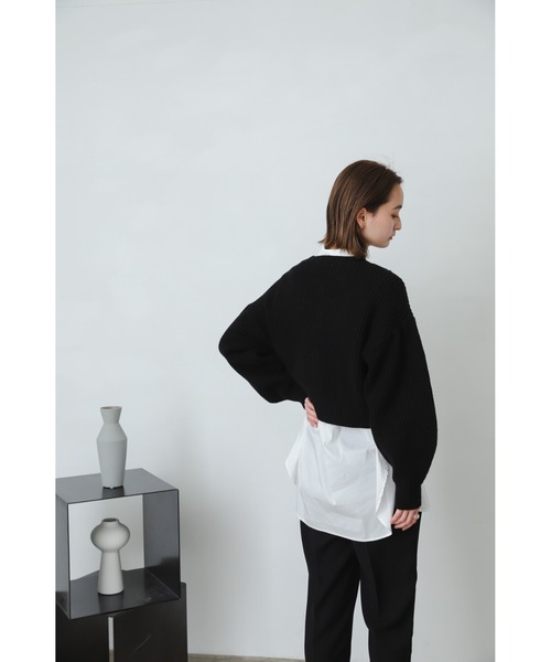 SENSE OF PLACE by URBAN RESEARCH(センスオブプレイスバイアーバンリサーチ)の「ショートセーターアンサンブルワンピース(ワンピース・レディース・ブラック系その他/ベージュ系その他/ブルー系その他・ONE)」の15枚目の写真