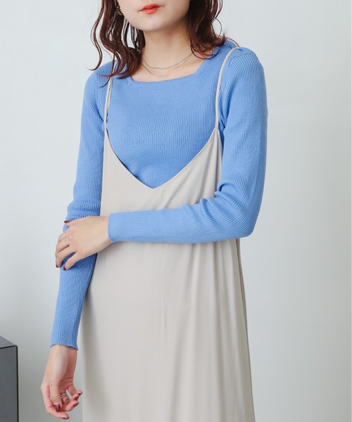 SENSE OF PLACE by URBAN RESEARCH(センスオブプレイスバイアーバンリサーチ)の「ショートセーターアンサンブルワンピース(ワンピース・レディース・ブラック系その他/ベージュ系その他/ブルー系その他・ONE)」の21枚目の写真