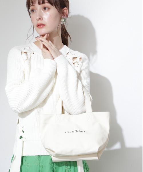 JILL STUART(ジルスチュアート)の「◆【WEB限定】ベーシックキャンバストートバッグ(トートバッグ・レディース・ホワイト/ブラック/ピンク・フリ-)」の2枚目の写真