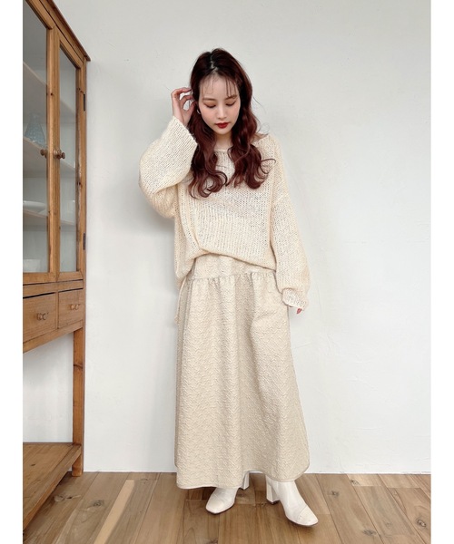 jumelle（ジュメロ）の「ジャガードスカート（スカート・レディース・ベージュ/ブラック・FREE）」の21枚目の写真