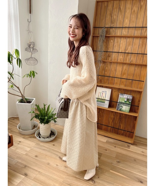 jumelle（ジュメロ）の「ジャガードスカート（スカート・レディース・ベージュ/ブラック・FREE）」の22枚目の写真