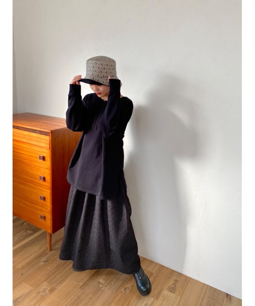 jumelle（ジュメロ）の「ジャガードスカート（スカート・レディース・ベージュ/ブラック・FREE）」の5枚目の写真