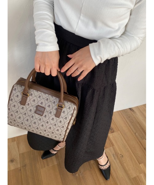 jumelle（ジュメロ）の「ジャガードスカート（スカート・レディース・ベージュ/ブラック・FREE）」の9枚目の写真