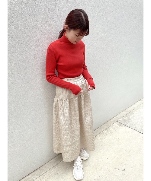 jumelle（ジュメロ）の「ジャガードスカート（スカート・レディース・ベージュ/ブラック・FREE）」の15枚目の写真