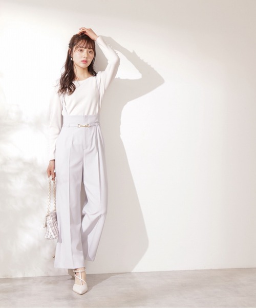 PROPORTION BODY DRESSING（プロポーションボディドレッシング）の「ハイウエストサス付きパンツ / 1212130300（その他パンツ・レディース・ライトグリーン/ピンク/パープル・MEDIUM/SMALL）」の16枚目の写真