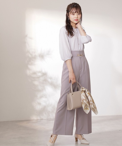 PROPORTION BODY DRESSING（プロポーションボディドレッシング）の「ハイウエストサス付きパンツ / 1212130300（その他パンツ・レディース・ライトグリーン/ピンク/パープル・MEDIUM/SMALL）」の19枚目の写真