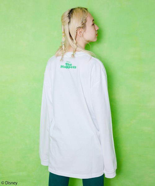 Candy Stripper(キャンディストリッパー)の「KERMIT THE FROG / L/S Tシャツ(Tシャツ/カットソー・レディース・ブラック/オフホワイト・2)」の6枚目の写真
