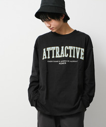 アーチロゴプリントロングTシャツ