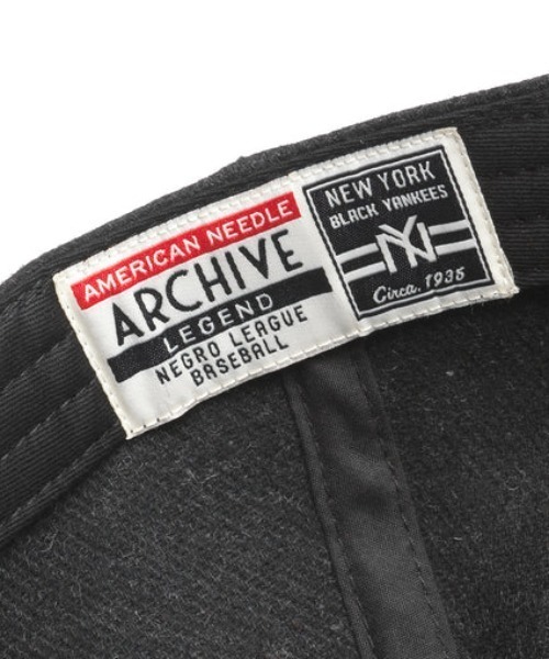 AMERICAN NEEDLE(アメリカンニードル)の「AMERICAN NEEDLE/アメリカンニードル/ArchiveLegendCap NEW YORK BLACK YANKEES/キャップ/帽子(キャップ・メンズ・ブラック・FREE)」の6枚目の写真