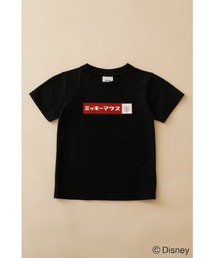Disney SERIES CREATED by MUS | MD MICKEY BOX LOGO KIDS Tシャツ(Tシャツ/カットソー)