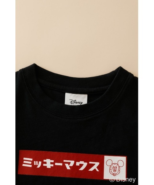 Disney SERIES CREATED by MUS（ディズニーシリーズクリエイテッドバイエムユーエス）の「MD MICKEY BOX LOGO KIDS Tシャツ（Tシャツ/カットソー・キッズ・ブラック/オフホワイト・X-SMALL）」の9枚目の写真